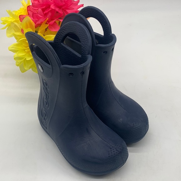 CROCS Other - Crocs Navy Blue waterproof Boots size 10. CR3725